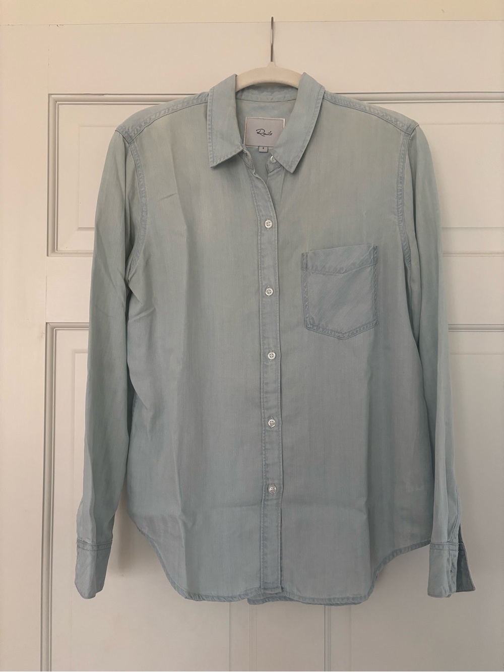 Rails Light Blue Women's Button-Down Shirt